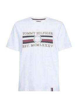 Camiseta Tommy Hilfiger Icon Stripe Blanco Hombre
