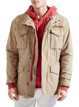 Cazadora Hackett Sahariana Beige Hombre