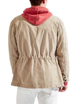 Cazadora Hackett Sahariana Beige Hombre