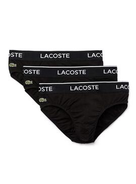 Pack 3 slip Lacoste casual nero per Uomo