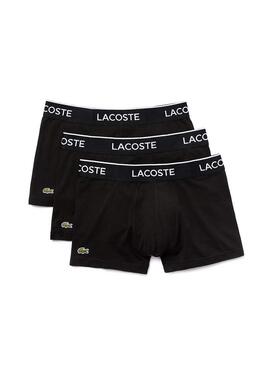 Pack 3 Boxer Lacoste Casual Nero per Uomo