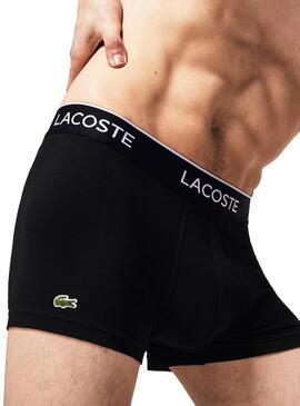 Pack 3 Boxer Lacoste Casual Nero per Uomo