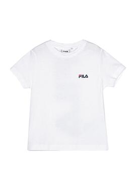T-Shirt Fila Tarlo Bianco per Bambino e Bambina