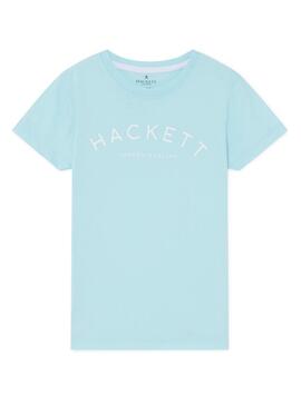 T-Shirt Hackett Logo blu per Bambino