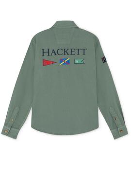 Camicia Hackett Military Verde per Bambino
