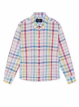 Camicia Hackett Quadri Multicolor per ragazzi