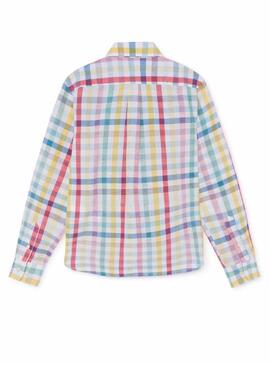 Camicia Hackett Quadri Multicolor per ragazzi