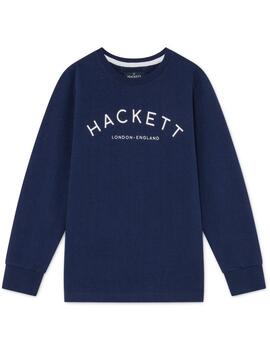 Felpe Hackett Logo Blu Navy per Bambino