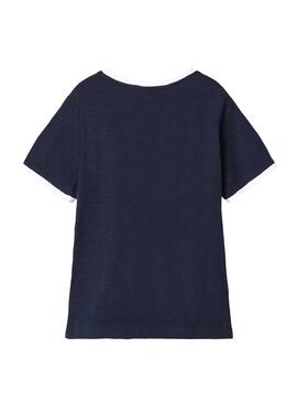 T-Shirt Name It Tur Blu Navy per Bambino