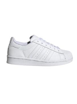 Sneaker Adidas Superstar bianco Bambino e Bambina