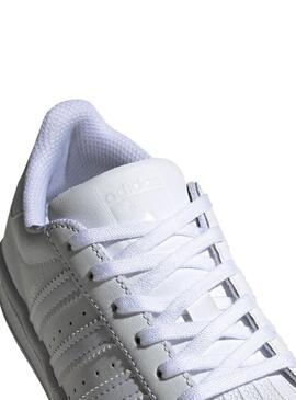 Sneaker Adidas Superstar bianco Bambino e Bambina