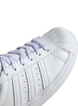 Sneaker Adidas Superstar bianco Bambino e Bambina