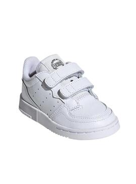 Sneaker Adidas Supercourt bianco Bambino e Bambina