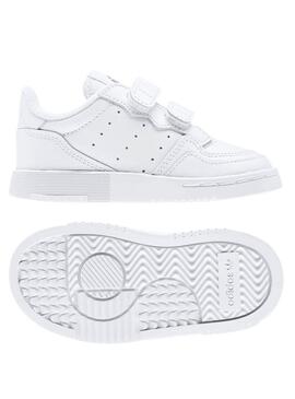 Sneaker Adidas Supercourt bianco Bambino e Bambina