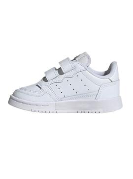 Sneaker Adidas Supercourt bianco Bambino e Bambina