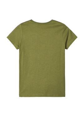 T-Shirt Name It Destiny Verde per Bambina