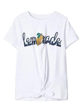 T-Shirt Name It Dinette Bianco for Girl