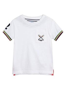 T-Shirt Mayoral Pocket Bianco Per Bambino