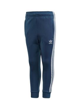 Tuta Sportiv Adidas Superstar Suit Blu per Bambino