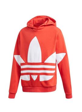 Felpe Adidas BG Trefoil Hood Rosso Bambino y Bambina