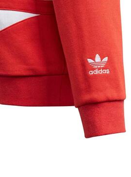 Felpe Adidas BG Trefoil Hood Rosso Bambino y Bambina