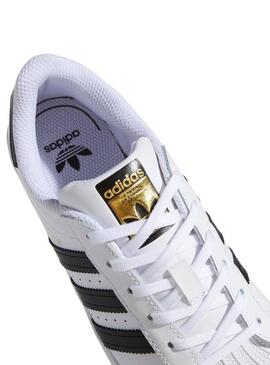 Sneaker Adidas Superstar C Bianco Bambino e Bambina