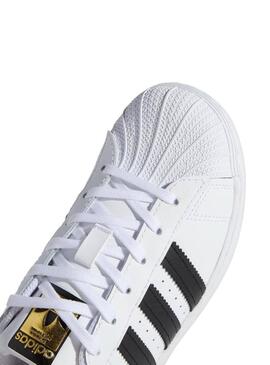 Sneaker Adidas Superstar C Bianco Bambino e Bambina