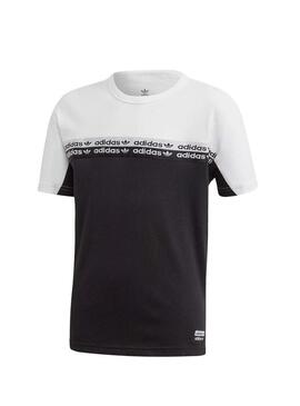 T-Shirt Adidas TEE Nero Bianco Per Bambino e Bambina
