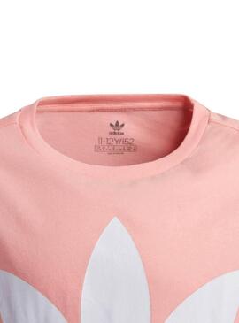 T-Shirt Adidas Trefoil Pink per Bambina