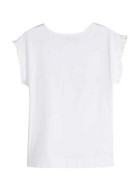 T-Shirt Mayoral Paris Bianco Per Bambina