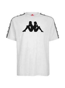 T-Shirt Kappa Tait White da uomo