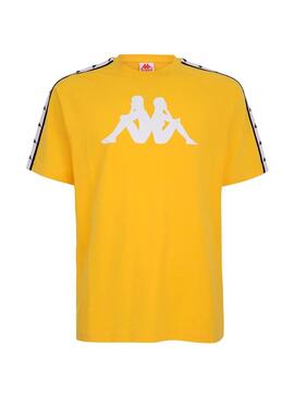 T-Shirt Kappa Tait Yellow da uomo