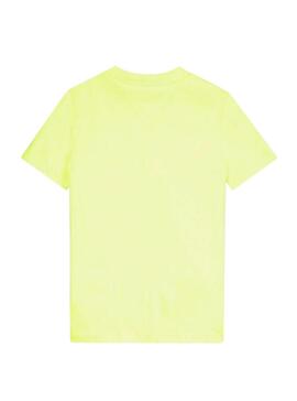 T-Shirt Tommy Hilfiger Flag Sail Neon per Bambino