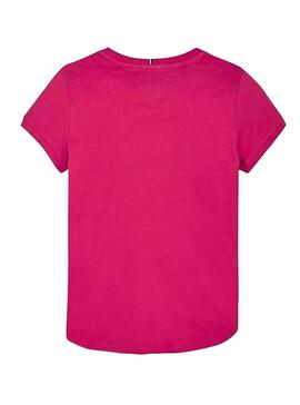 T-Shirt Tommy Hilfiger Foil Pink per ragazze