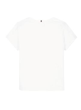 T-Shirt Tommy Hilfiger Fun White per ragazze