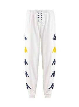 Pantaloni bianco da uomo Kappa Crumb