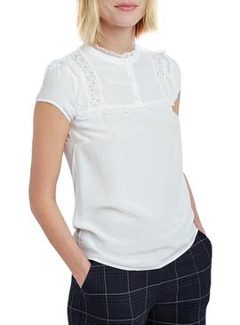 T-Shirt Naf Naf Doll Bianco da donna