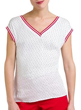 T-Shirt Naf Naf Heart Bianco da donna