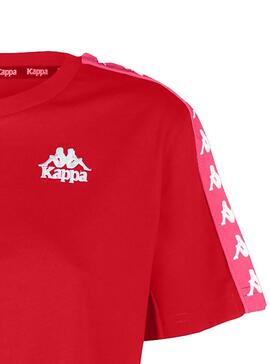 T-Shirt Kappa Aiuta Fragola Rosso per Donna