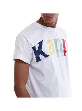 T-Shirt Kappa Cultin White da uomo