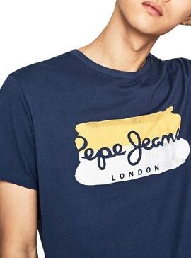 T-Shirt Pepe Jeans Milburn Marino Uomo