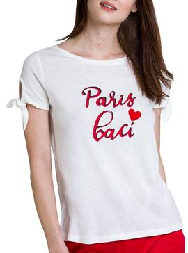 T-Shirt Naf Naf Paris Baci Beige Donne