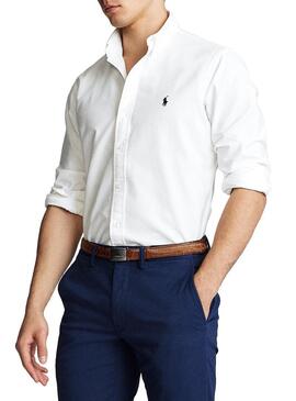 Camicia Polo Ralph Lauren Basic  Bianco da Uomo