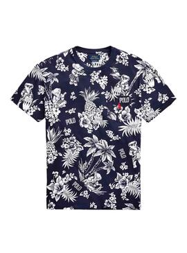 T-Shirt Polo Ralph Lauren Tropical Blu Navy