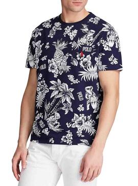 T-Shirt Polo Ralph Lauren Tropical Blu Navy