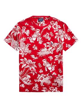 T-Shirt Polo Ralph Lauren Tropical Rosso Uomo