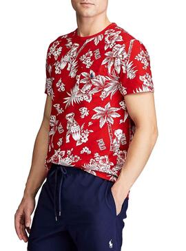 T-Shirt Polo Ralph Lauren Tropical Rosso Uomo