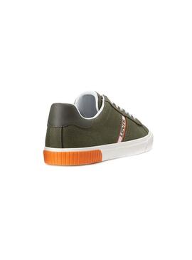 Sneaker Levis Skinner Verde da Uomo