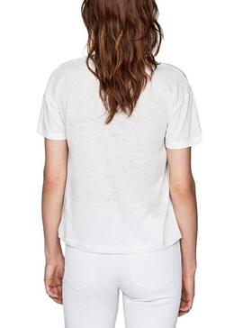 T-Shirt Pepe Jeans Brooke Bianco Donna