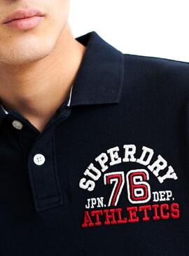 Polo Superdry Classic Superstate Blu Uomo